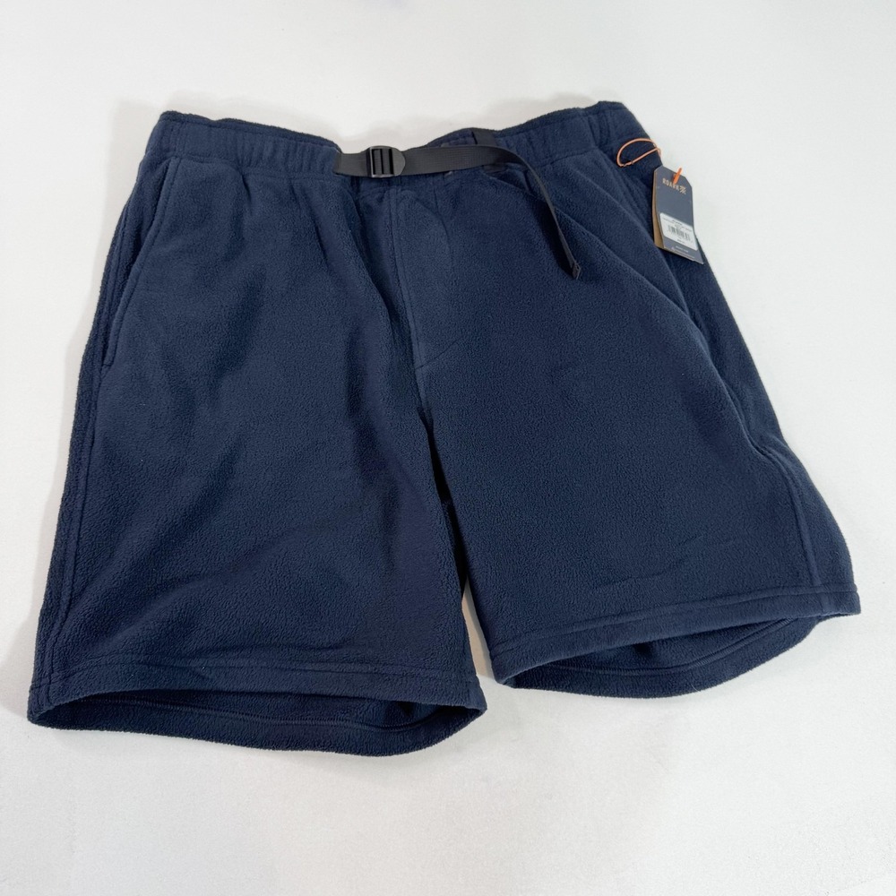 Roark Campover Comfort Shorts Mens XL Blue Fleece Elastic Waist Hiking Casual‎